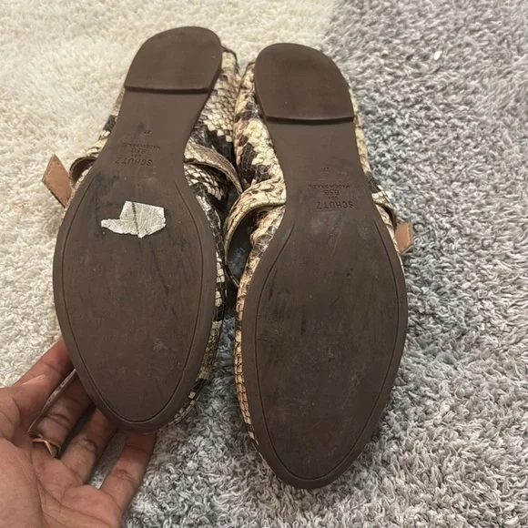 SCHUTZ Mary Jane style size 8.5 snake embossed - Picture 5 of 10